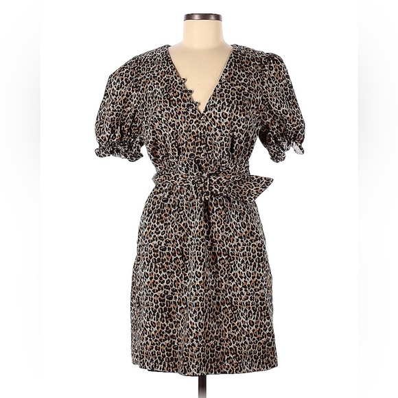 Marissa Webb Collective Brown Leopard Dress🧡🖤🧡 - Picture 6 of 14